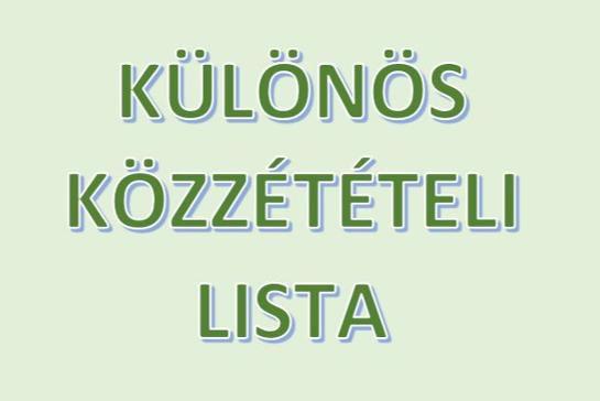Klns kzztteli lista