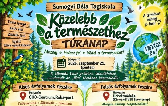 K�zelebb a term�szethez t�ranap 2026