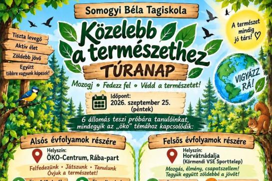 K�zelebb a term�szethez t�ranap 2026