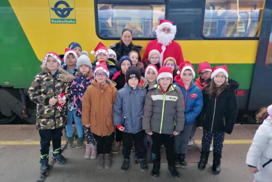 Mikulsvonattal Szombathelyen